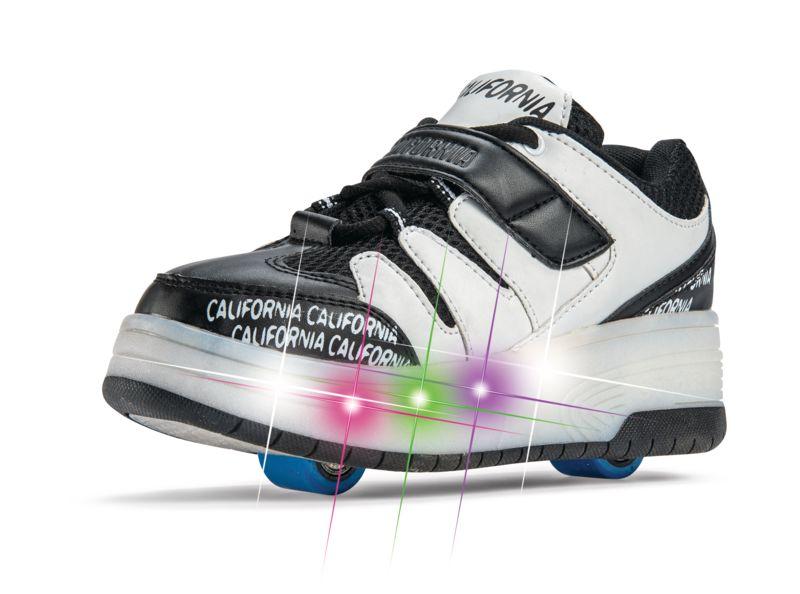 California Roller Shoe with Light - Black