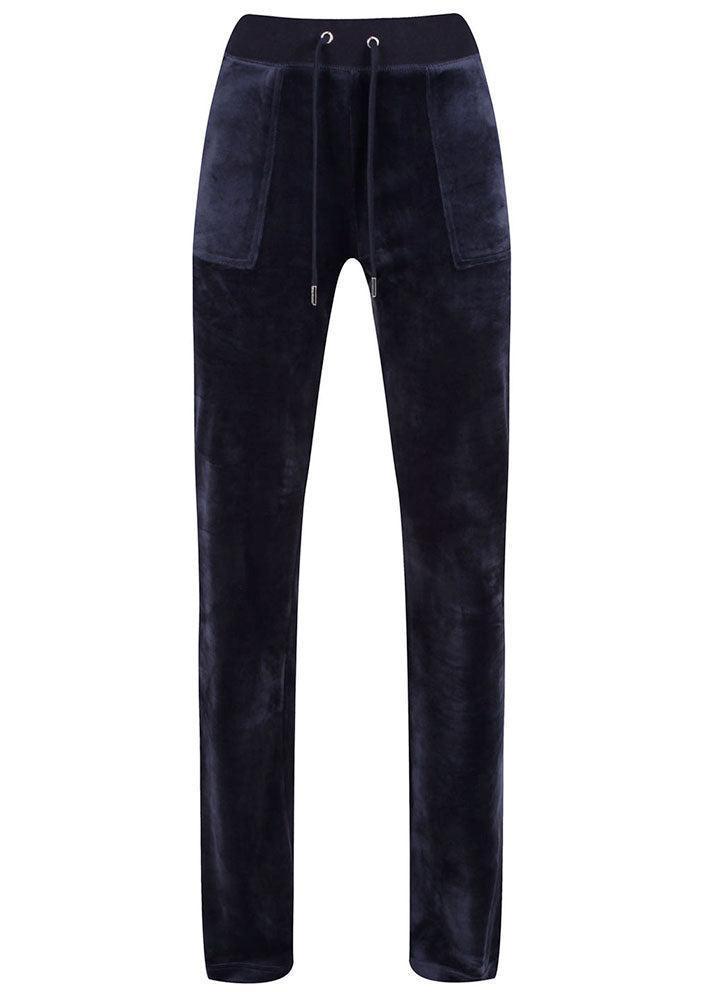 Juicy Couture Del Ray Classic Velour Pant - Night Sky