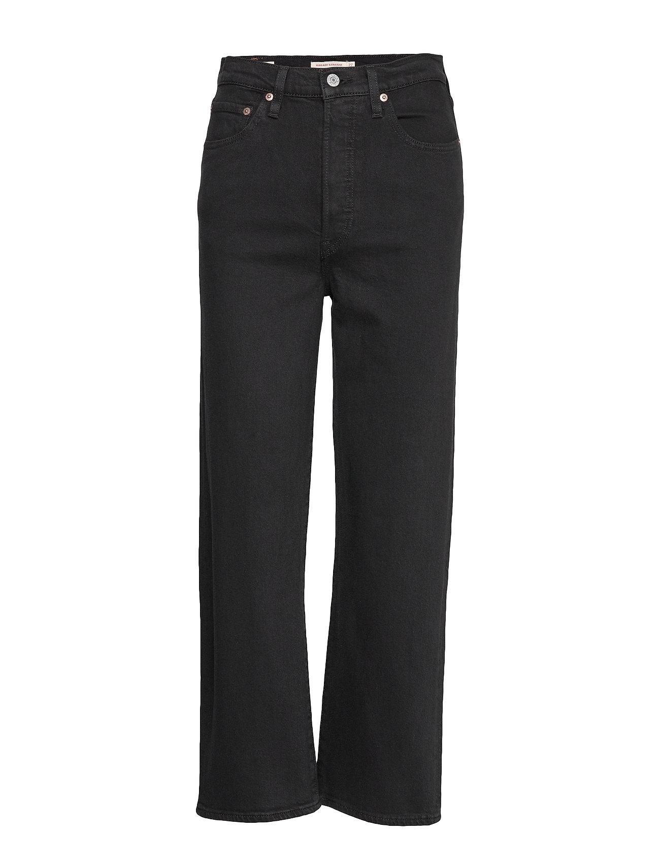 Levi's Ribcage Straight Ankle Jeans - Black Heart/Black
