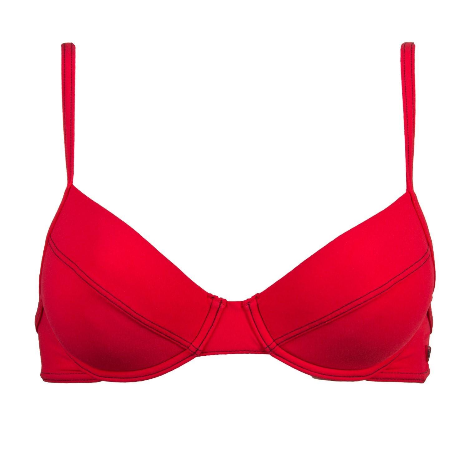 Sloggi Ibiza Push Up Bikini Top - Red