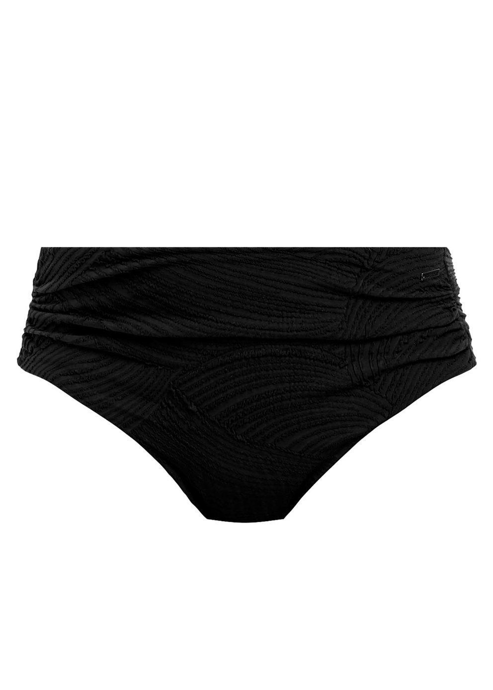 Fantasie Ottawa Deep Gathered Bikini Brief - Black
