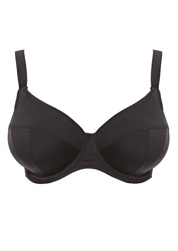 Elomi Essentials Plunge Bikini Top - Black