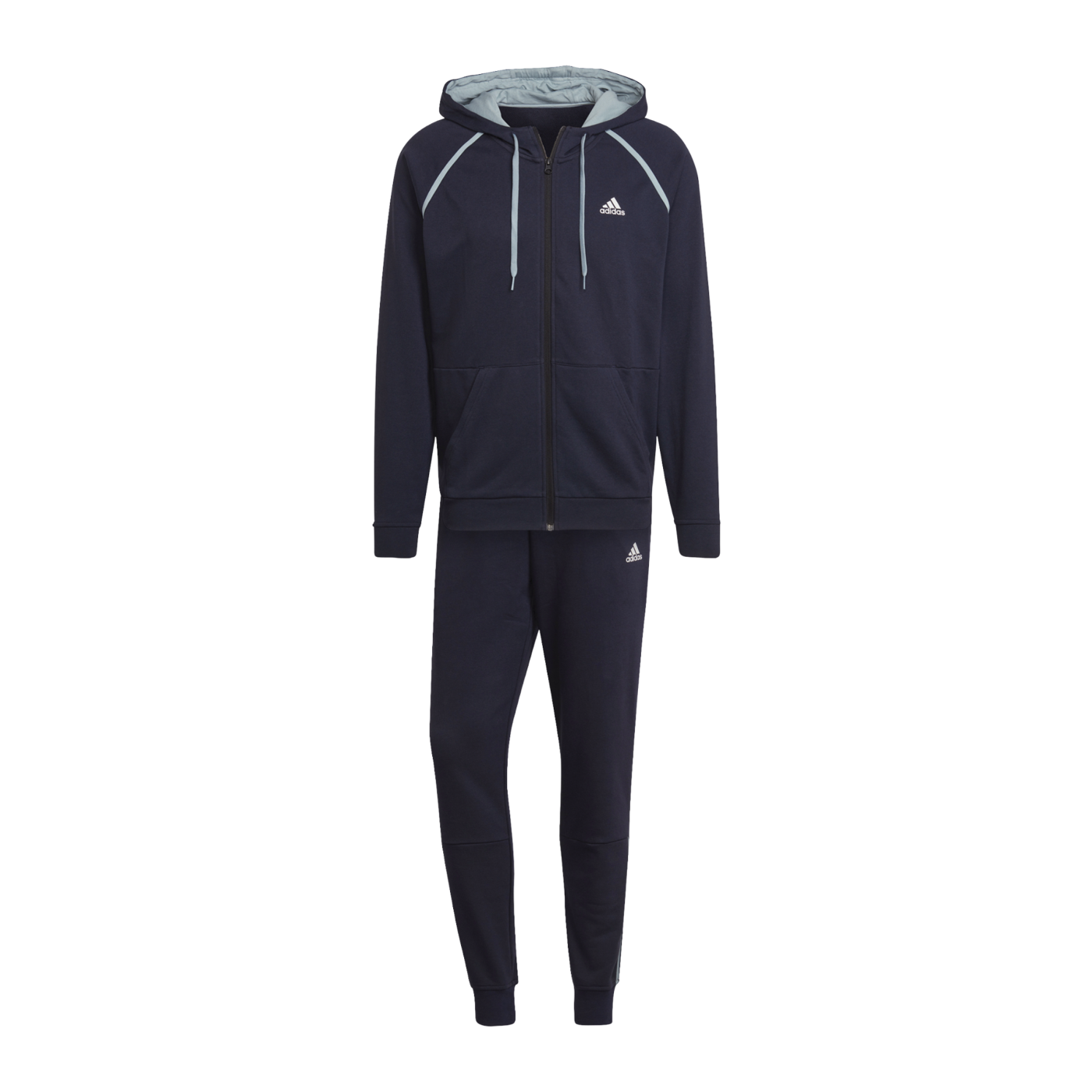 adidas Men's Sportswear Cotton Piping Tracksuit - Legend Ink