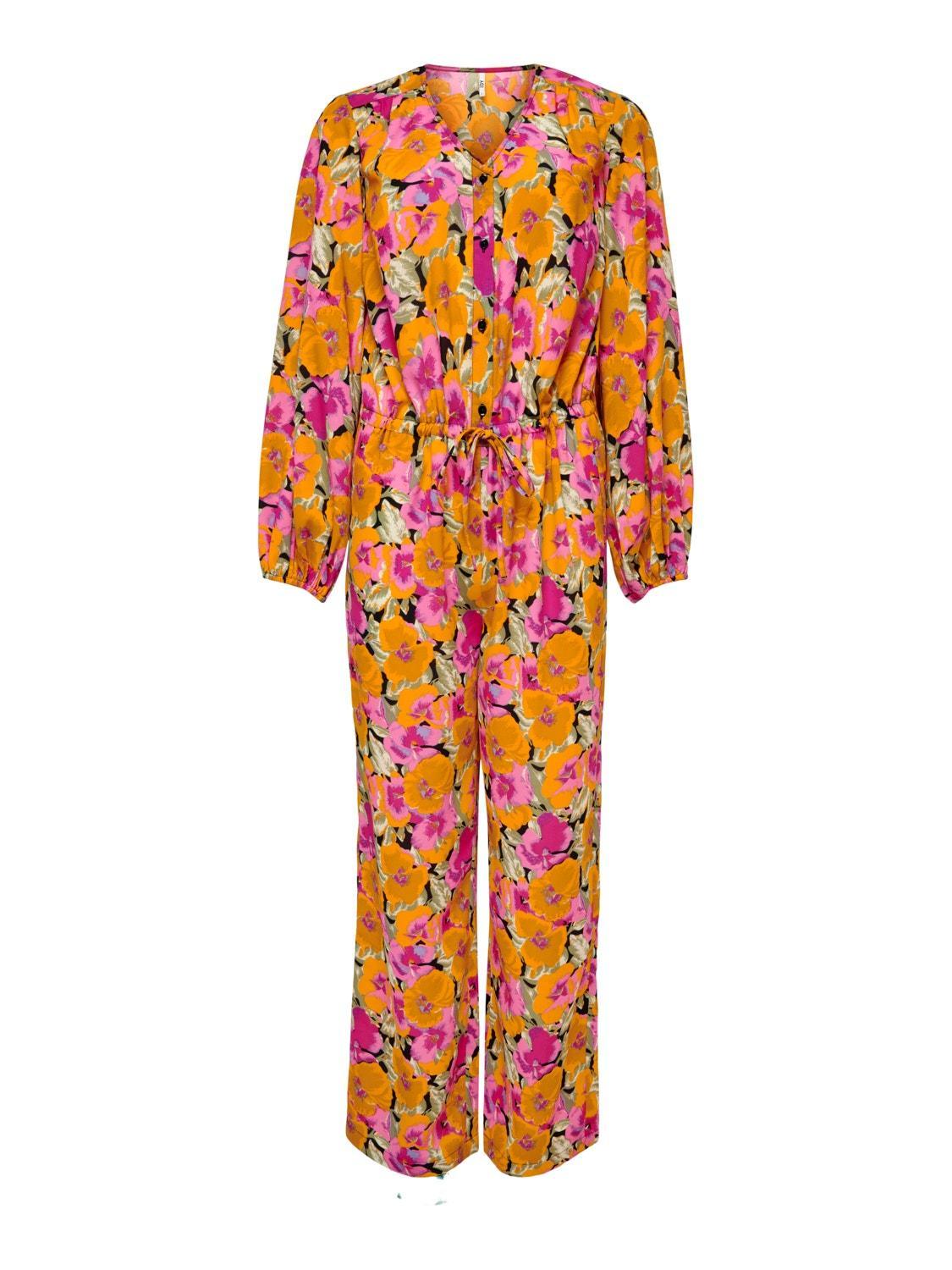 JdY Printet Jumpsuit - Black