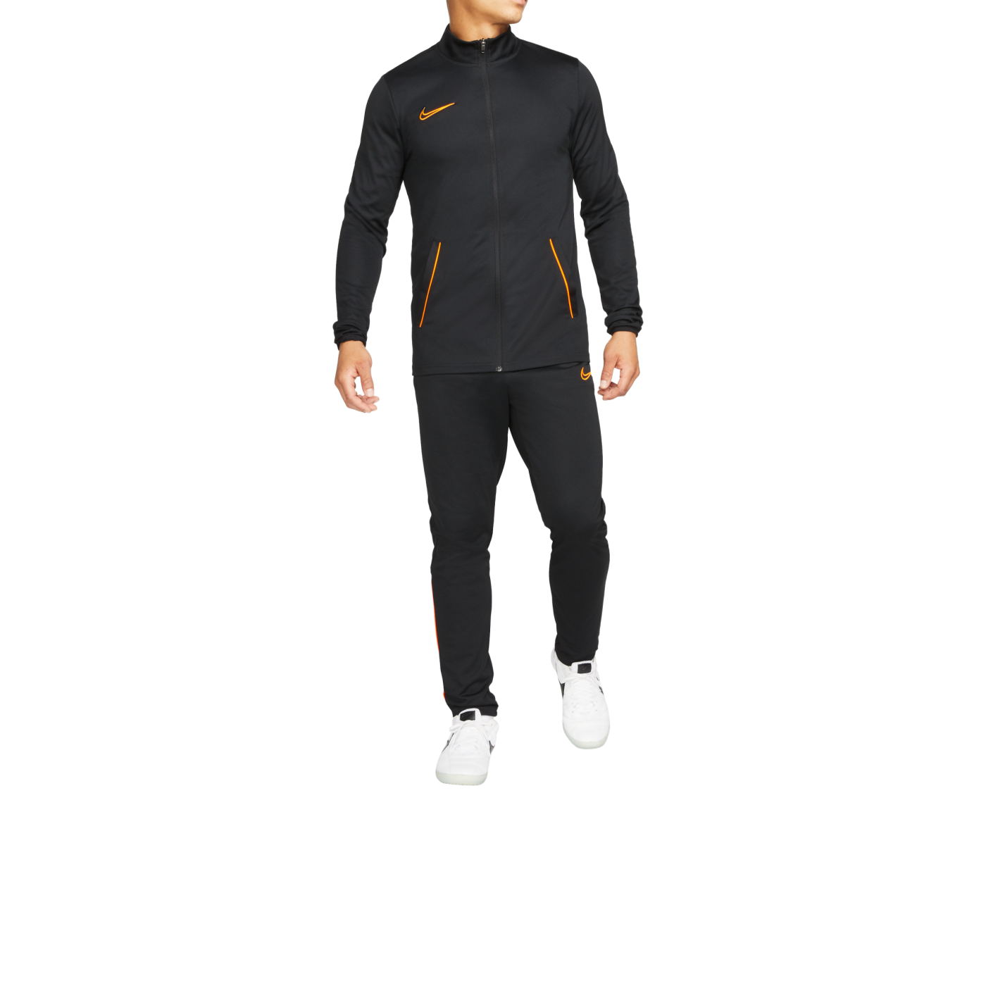 Nike Dri-FIT Academy Knit Football Tracksuit Men - Black/Total Orange/Total Orange