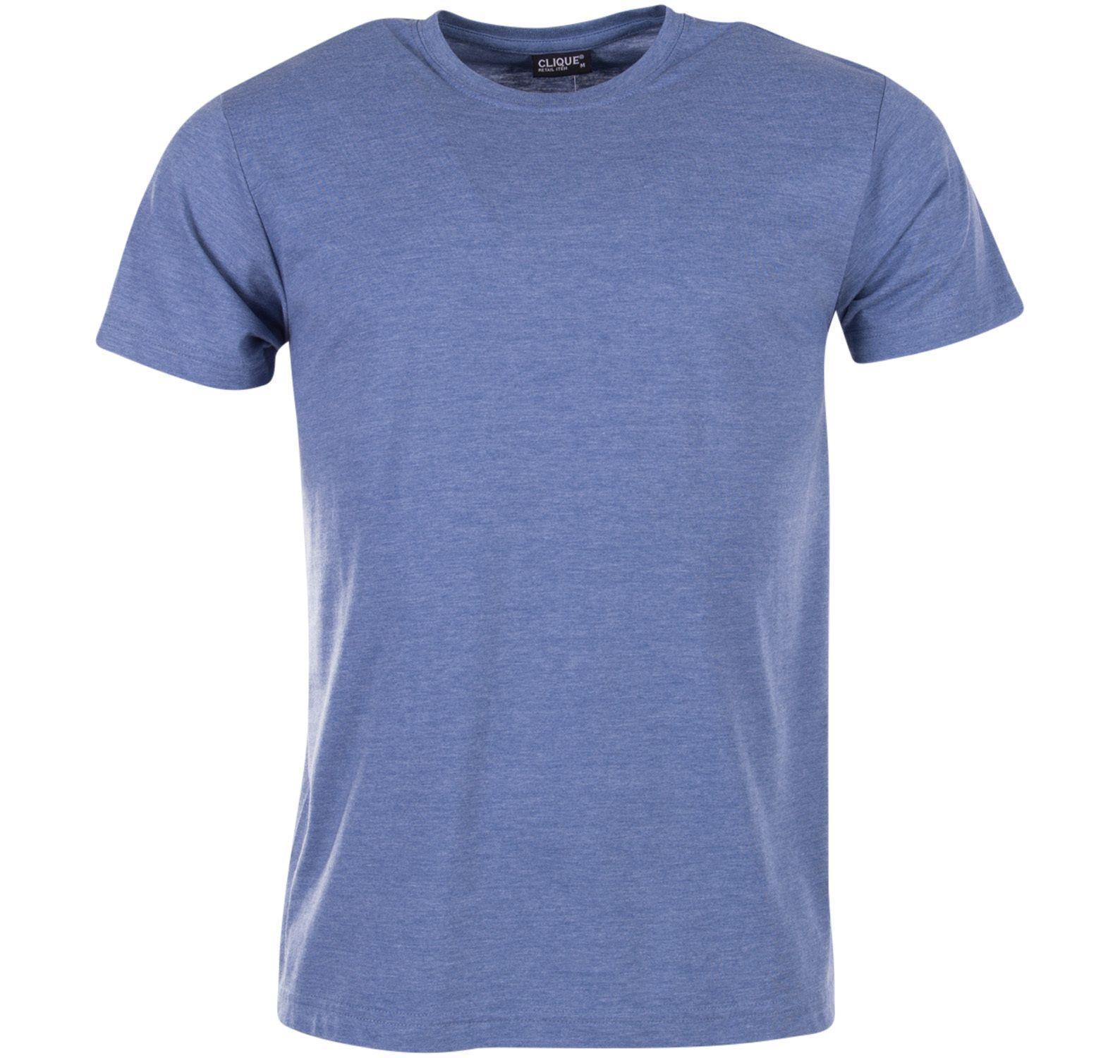 Clique T-shirt - Medium Blue Heather