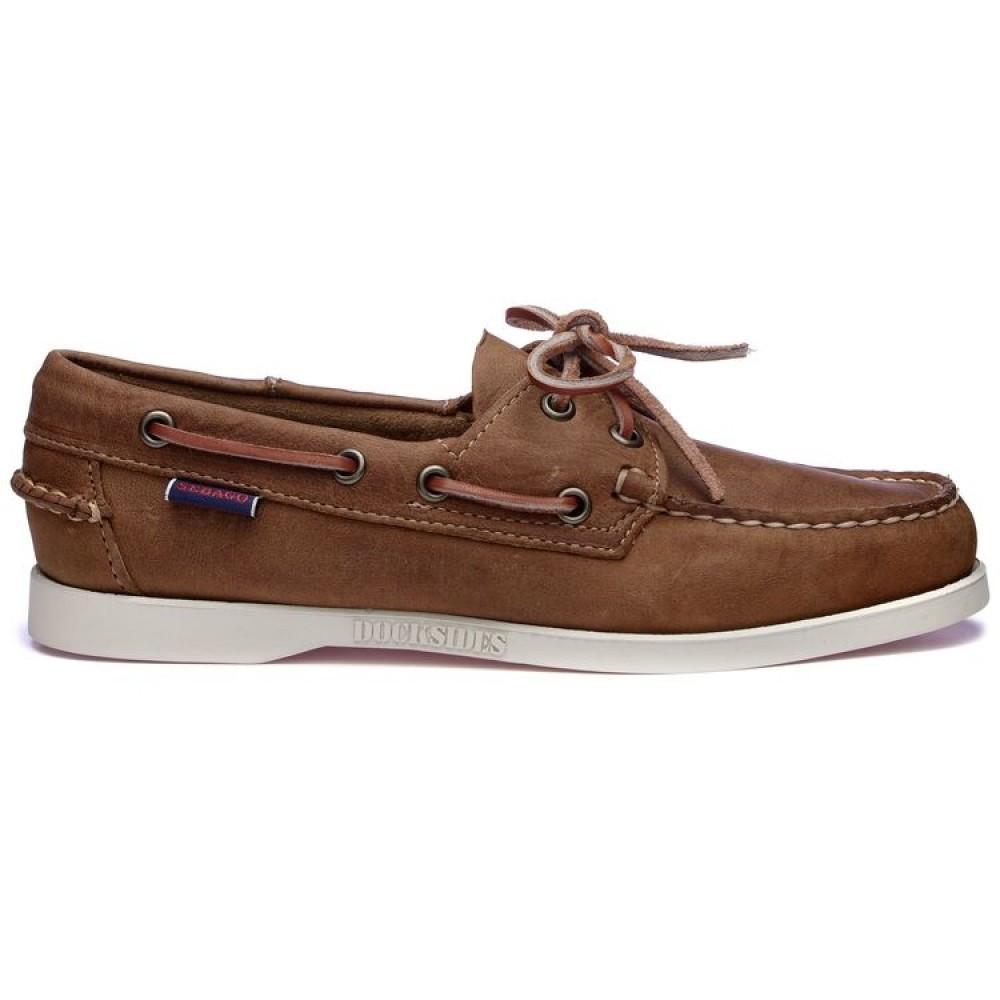 Sebago Docksides Portland Crazy H - Brown Tan