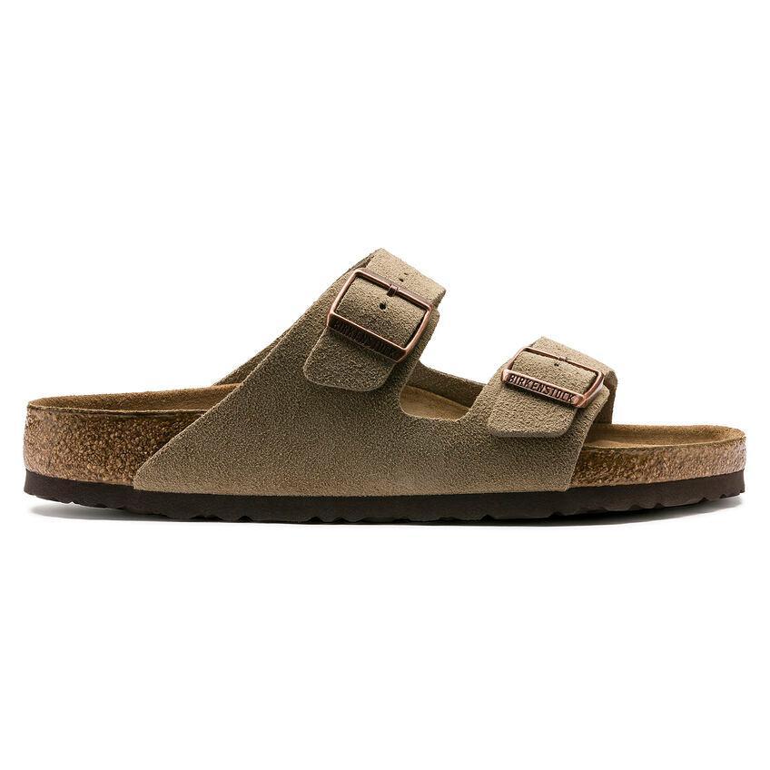 Birkenstock Arizona Soft Footbed Suede Leather - Taupe