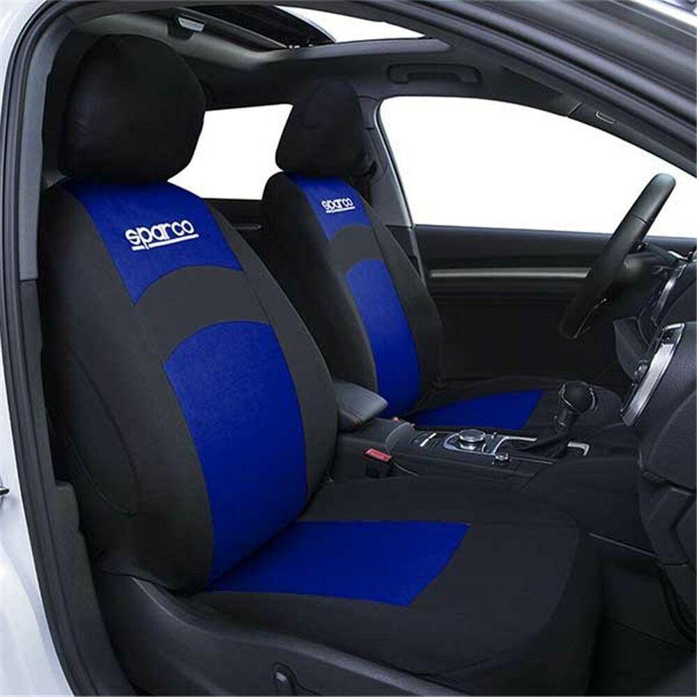 Sparco Sitsöverdrag SPCS402BL Svart/Blå