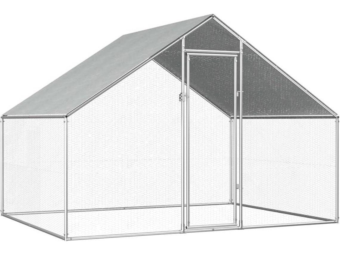 vidaXL Outdoor Chicken Cage