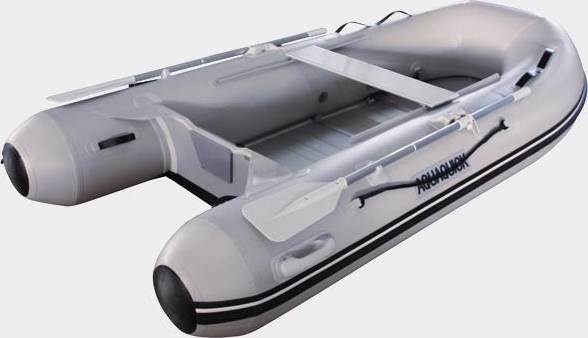 Gummibåt Aquaquick 250, aluminiumdurk, grå pump reparationskit lina