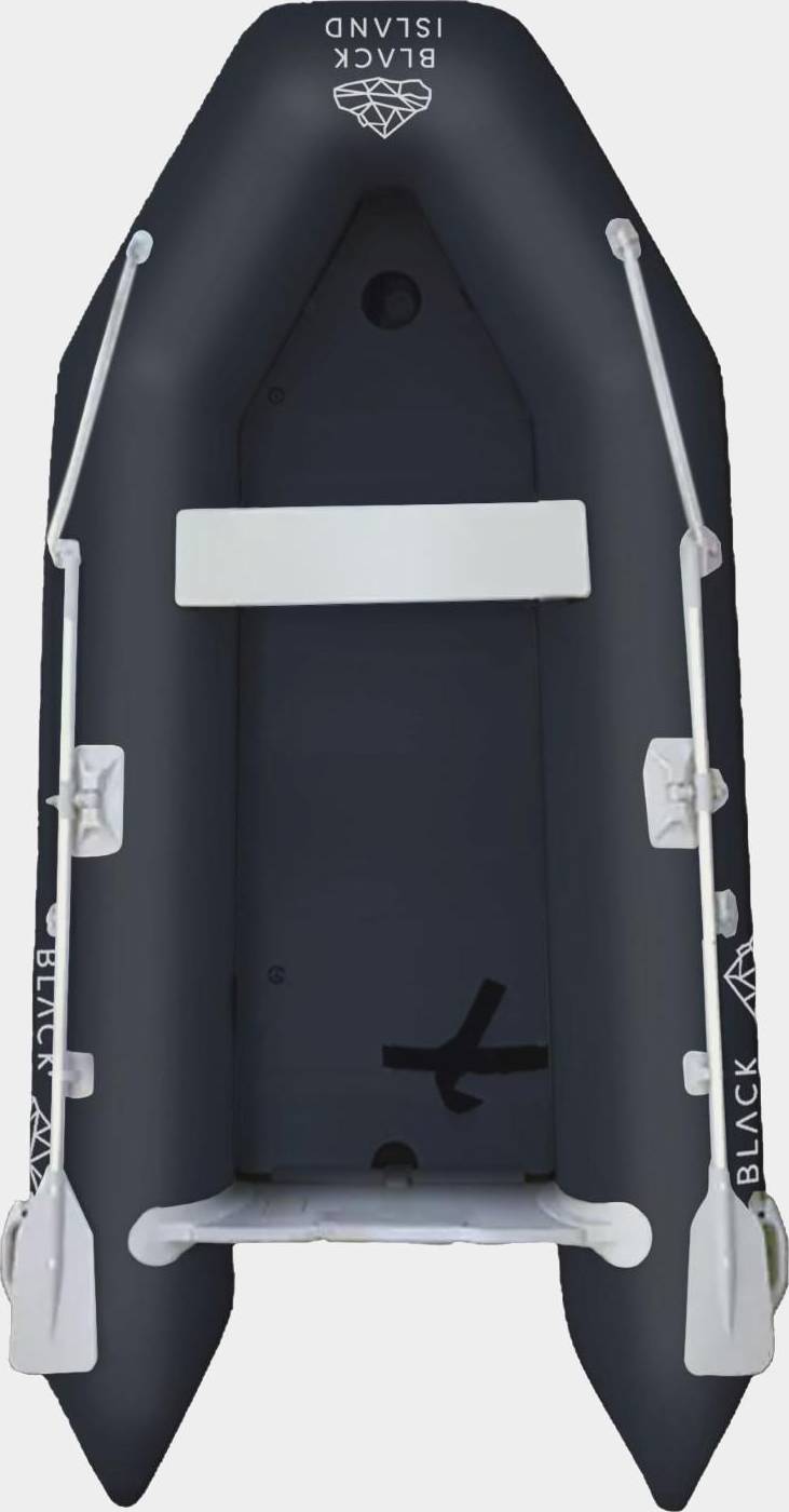 Black Island Gummibåt LIGHT 250 Luftdurk Svart
