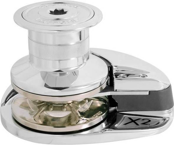 Lofrans ankerspil X2 krom 12V 1000W høj, 8mm DIN766/14mm tov