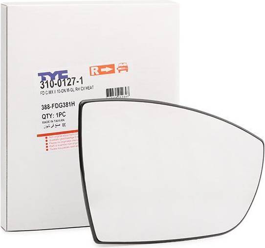 TYC Wing Glass FORD 310-0127-1 1405067,6M2117K740AA