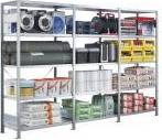 Följesektion Boltless lagerhylla, X-rygg 2500x750x500mm 250 kg/hylla