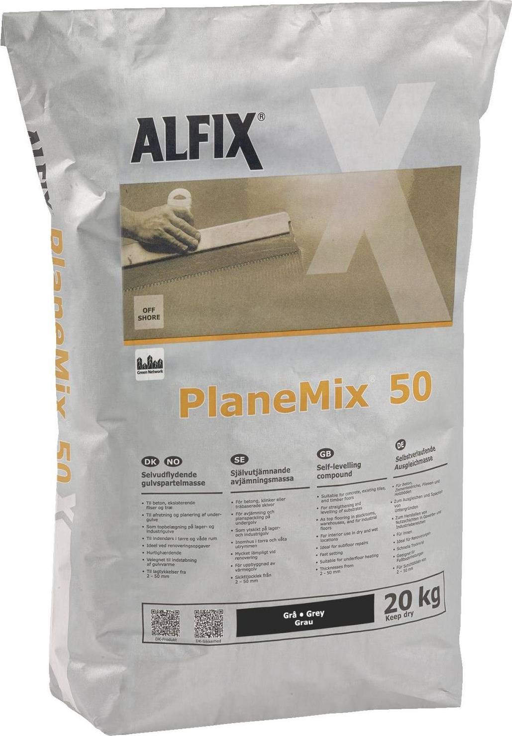 Alfix PlaneMix 50 Gray 20Kg