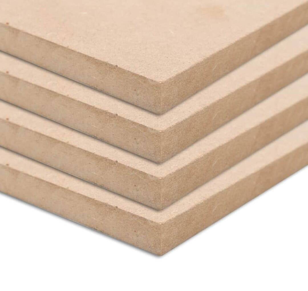 vidaXL MDF-plader 4 stk. firkantet 60 x 60 cm 25 mm