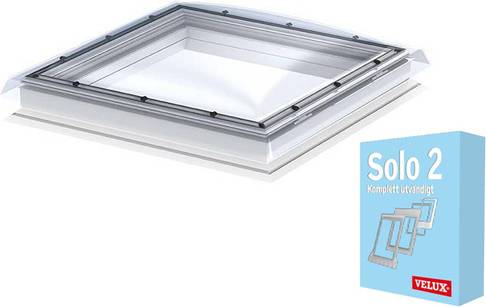 Velux Solo 2 PVC-U Takkupa 2-glasfönster 60x60cm