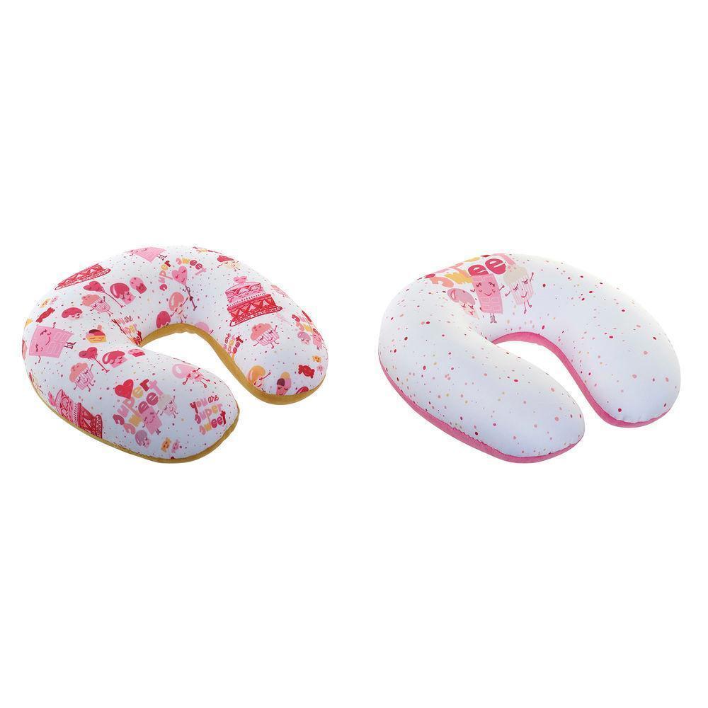 Dkd Home Decor Nackkudden Rosa Polyester Spandex (30 x 30 x 8 cm) (2 pcs)
