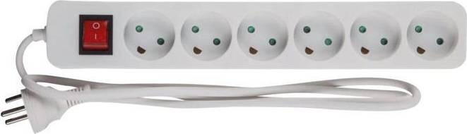 MicroConnect Effektband ingång: Typ K utgångskontakter: 6 (6 x Type K) 5 m sladd Danmark vit