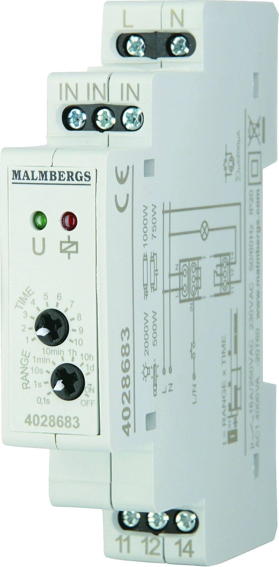 Malmbergs Impulsrelä, 1vxl, 230V