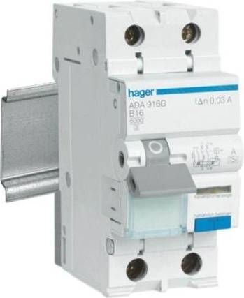 Hager Rcbo 1p n 6ka c-6a 30ma a class