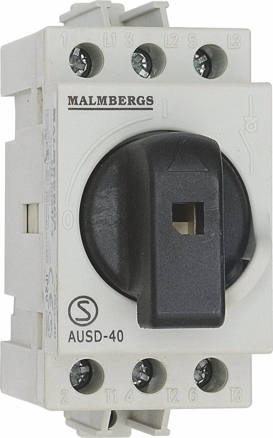 Malmbergs Huvudbrytare 40A, 2 mod