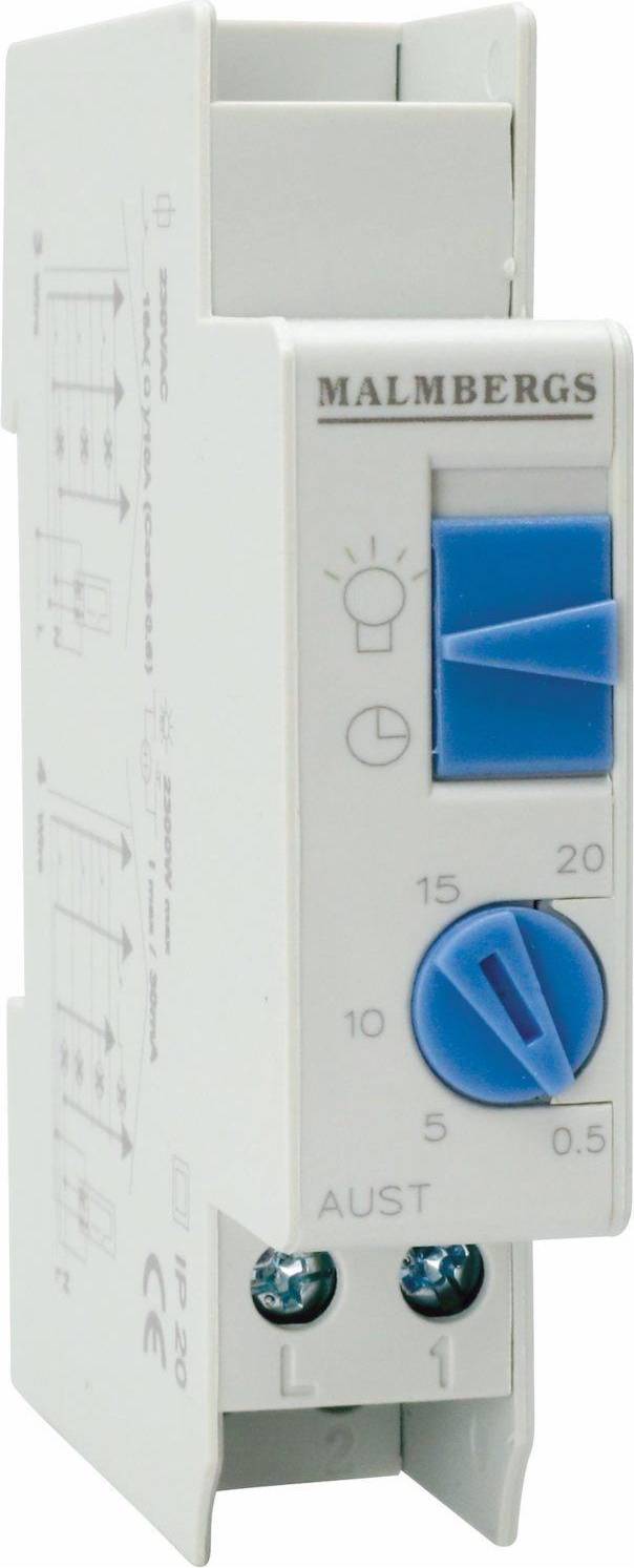 Malmbergs Trappautomat elektronisk, 0,5-20 min, 16A