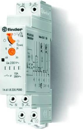 Finder Trappeautomat 16A 230V, 30S-20M, 8 funktioner, fjederterminal