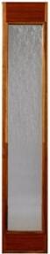 Polardörren Rak Teak Sidoljus Cotswoldglas H (30x210cm)
