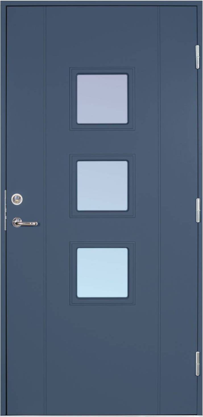 Scandidoor Standard Knop Ytterdörr Klarglas S 6020-R90B H (90x200cm)