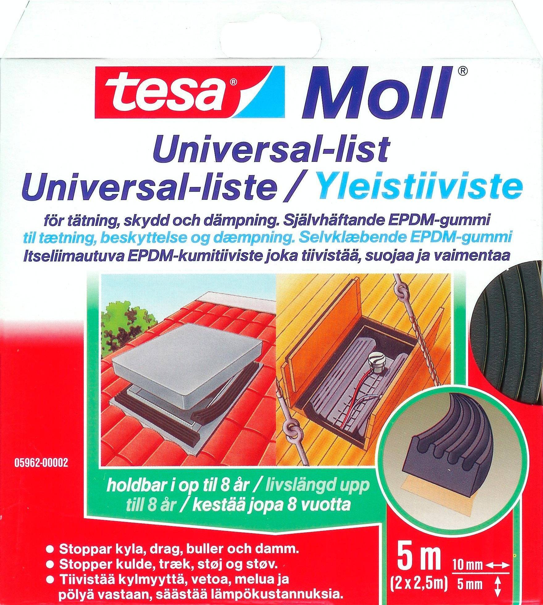 TESA Universal 05962-00002-01 Tätningslist 5 5