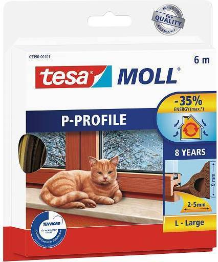 TESA Tesamoll P-Profile White 6000x9mm