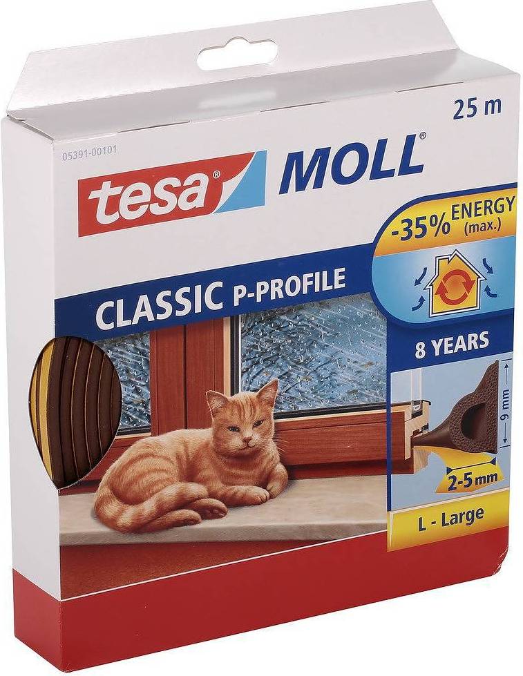 TESA Tesamoll P-Profile Brown 25000x9mm