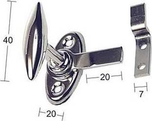 Habo FÖNSTERVRED 3 FÖRNICKLAD MÄSSING 10MM 12906