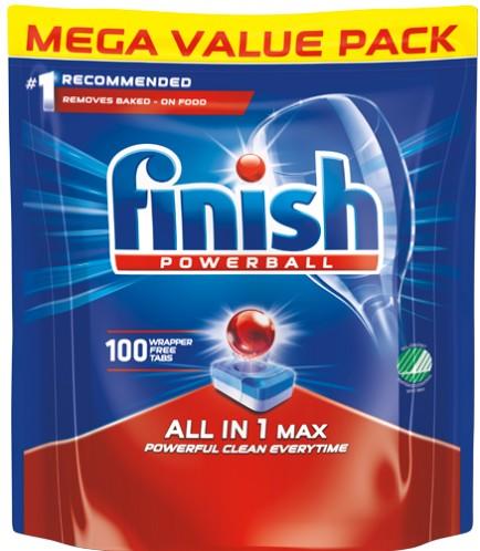 Finish Powerball All in One Max Dishwasher Tablets 100 pack