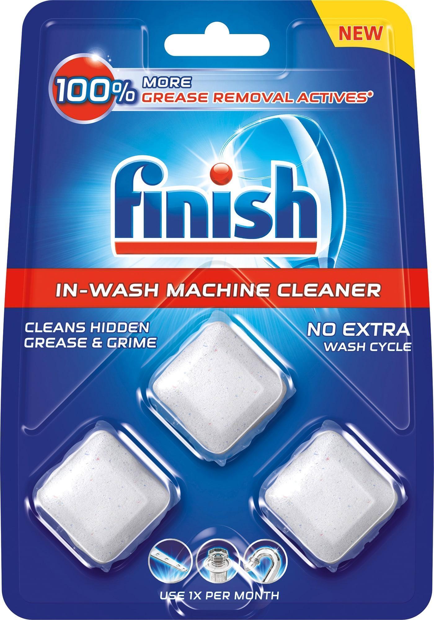 Finish In Wash Machine Cleaner 3 Tablets