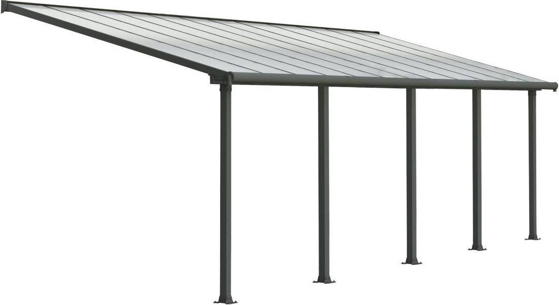 Palram Grey Canopia Olympia Non-Retractable Awning, L7.39M H3.05M W2.95M