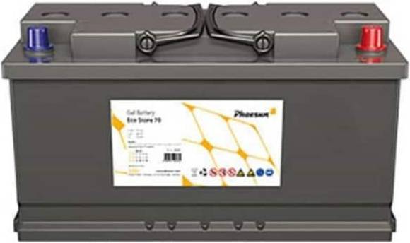 Phaesun Eco Store 70 340265 Solcellebatteri 12 V 70 Ah Bly-gel (B x H x T) 278 x 190 x 175 mm Konuspol