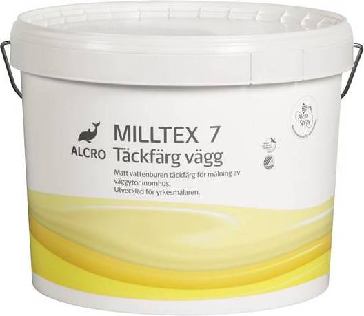 Alcro Milltex 7 Väggfärg Tinted White 10L