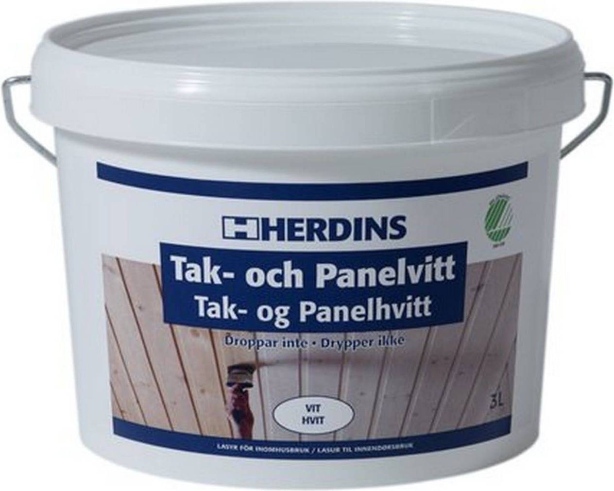 Herdins Ceiling & Panel Takfärg Vit 3L