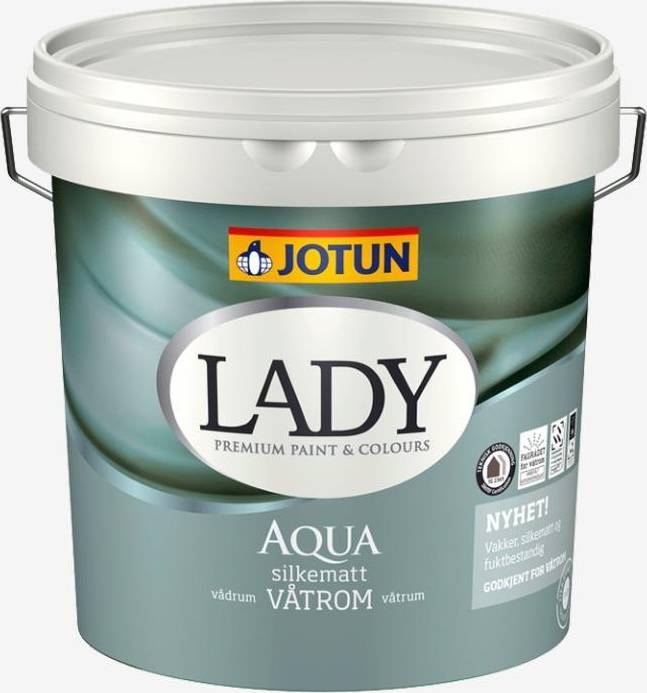 Jotun Lady Aqua Våtrumsfärg White 2.7L