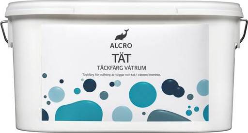 Alcro Dense Coating Våtrumsfärg Vit 10L