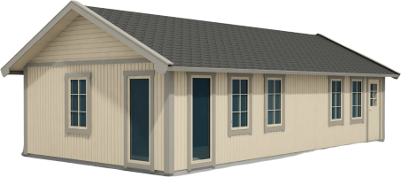 Trähuset Sorunda 50 m² (Byggnadsarea 50 m²), Grundsats