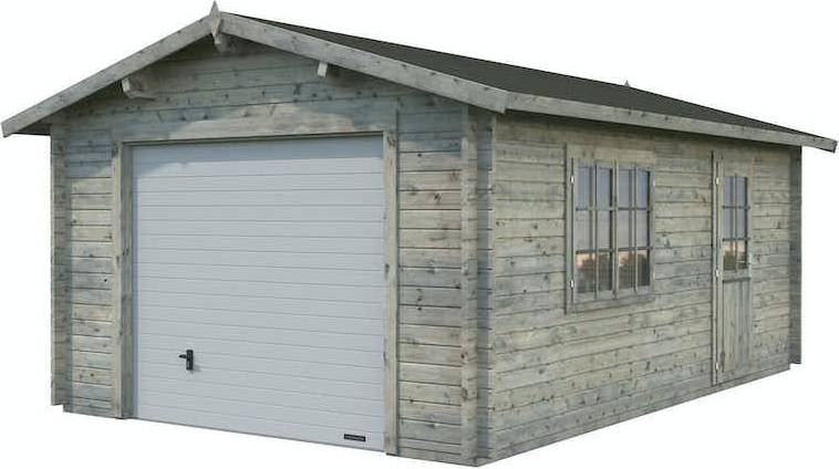 Palmako Enkelgarage Roger 19,0 m2 sectional (Byggnadsarea )