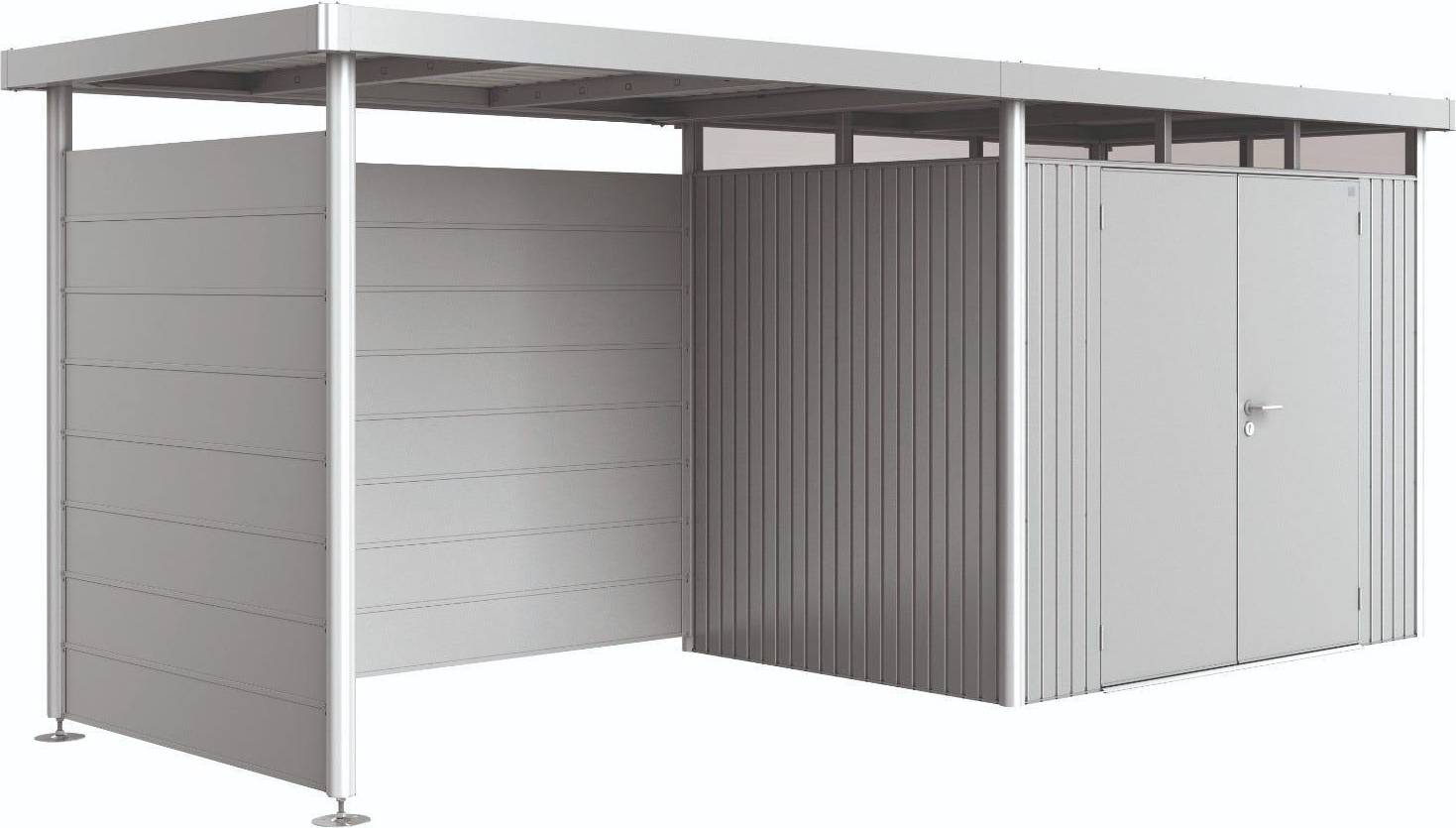 Biohort Redskapsbod Highline H2 Metallic Silver (Byggnadsarea )