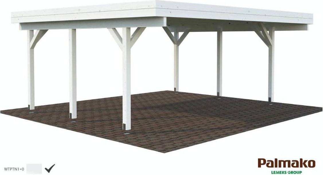 Palmako Carport Karl Grundmålad 30,7 M² (Byggnadsarea )