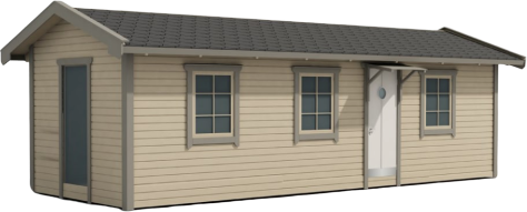 Trähuset Arholma 25 m² (Byggnadsarea 25 m²), Grundsats
