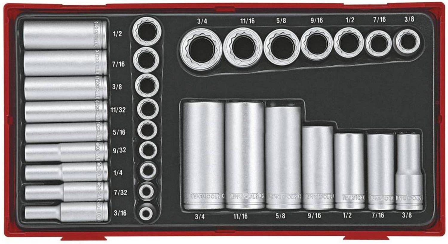 Teng Tools 1/4-3/8 Tum TTAF3212 Verktygsset
