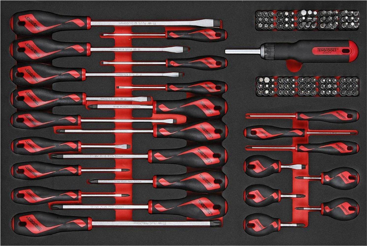 Teng Tools TTEMD122N Bitssats Bitsskruvmejsel